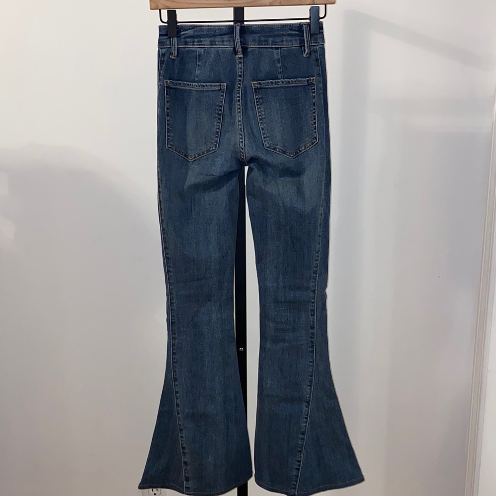 We The Free Dream Lover Flare Bellbottom Jeans Size 24 - Picture 7 of 16